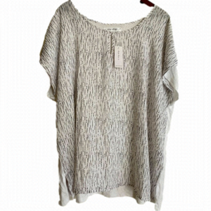 𝅺PENNINGTON’S White Size 1X Lady’s New With Tags Short Sleeved Top